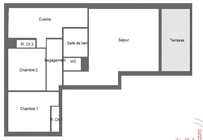 Appartement T3/4 69m2 avec double box en enfilade